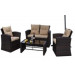 Garden Patio Wicker Rattan Outdoor Sofa (PAS-1125)