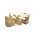 Garden Patio Wicker Rattan Outdoor Sofa (PAS-1130)