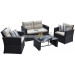 Garden Patio Wicker Rattan Outdoor Sofa (PAS-1225)