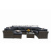 Garden Wicker Patio Rattan Outdoor Sofa (PAS-1432)
