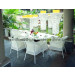 Garden Wicker/Rattan Dining Chair and Table Set-Outdoor Patio Furniture