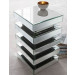 Glass Mirror Furniture Mirrored Side End Table
