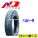 Good Quality CE Certificated 300-8 Motorcycle Tire
