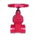 Grooved Dark Bar Gate Valve