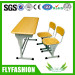 Guangzhou Wooden Student Desk Chair Werzalit School Furniture