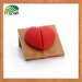 Heart Shaped Ceramic Spice Jar with Bamboo Base