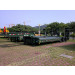 Heavy Cargo Transporting Tri Axle Lowbed Semi Trailer