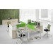 High Class Fashion Color Style Workstation with Side Cabinet (HF-CA004)