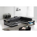 High Density Sponge Corner Italy Leather Sofa with Lockers (S071)