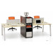 High Quality Double Side Office Workstation with Fixed Pedestal (BS-D023)