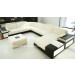 High Quality Modern Furniture Import Leather Sofa with Light and Lockers (SF122)