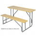 High Quality School Furniture Classroom Double Student Desk and Chair (SF-47D)