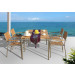 High Quality Stainless Steeel Outdoor Garden Teak Dining Set