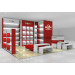 High Quality Wood Kids Shoes Shelf for Children Shoes Shop Furniture