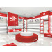 High Quality Wood Kids Shoes Shelf for Children Shoes Shop Furniture
