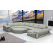 Home Furniture Big Corner Chinese Leather Sofa with Ottoman (SF107)