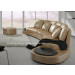 Home Furniture Fashion Italy Leather Sofa with Table