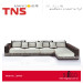 Home Luxurious Fabric Furniture Sofa (LS4A93)