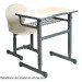 Hot Adjustable Single Student Desk with Metal Legs