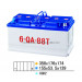 Hot-Dry Charged Car Battery DIN88