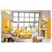 Hot Model Smart Kids Furniture Yellow Car Bed (JB-203)