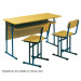 Hot Sale High Quality Cheap Double Student Desk and Chair Set (SF-22D)