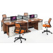 Hot Sales Straight Design 4 Seaters Modular Office Partition (HF-CC004)