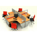 Hot Selling Classic Style 4 Person Workstation Office Partition (HF-YZ009)