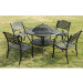 Hot Selling Outdoor Cast Aluminum Patio Furniture Dining Set (SZ215; SD515)