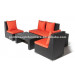 Hotel Synthetic Rattan Armless Sofa