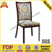 Hotel Wood-Look Restaurant Metal Dining Chair