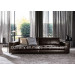 Italian Modern Black Leather Home Sofa (D-72-D)