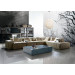 Italian Modern Style Leather Fabric Sofa (D-51)