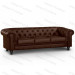 Italian Style Fabric Leather Tufted Chesterfield Sofa (JP-sf-091)