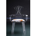 Kc011 Clear Crystal Weeding Chair
