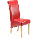 Knock Down PU Chair/Faux Leather Chair/Ceam Color Dining Chair/Wooden Chair
