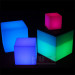 LED Cube 8" Table Lamp Rechargeable Remote Control Lighting