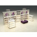 Ladies Shoes Shop Kiosk with Sofa for Shopping Mall