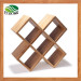 Lastest Design Natural Bamboo Wine Bottle Storage Rack