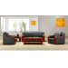 Leather Antique Sofa Set with Wooden Frame (HY-S923)