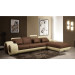 Leather Sofa Round Armrest Sectional Recliner Leather Sofa (S063)