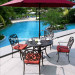 Leisure Commercial Furniture Cast Aluminum Patio Chair and Table Set