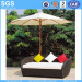 Leisure Furniture 3 Seater Poly Rattan Wicker Sofa