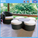 Leisure Furniture PE Rattan Furniture Round Sofa Round Ottoman