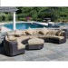 Leisure Outdoor Rattan Round Sofa Set (S0026)