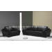 Living Room Black Chinese Leather 123seater Sofa (SF07)