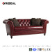 Living Room Bridgewater Leather Sofa (OZ-SF-041)