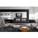Living Room Folded Fabric Sofa Bed with Simple Armrest