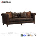 Living Room Manchester Leather Sofa (OZ-SF-031)