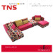 Living Room Sofa Colorful Fabric Sofa Fabric Corner Sofa Fabric Sofa Sofa in Sofa (LS4A184)